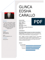 Glinca Edsha Carallo: Profile