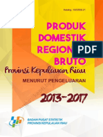 Produk Domestik Regional Bruto Provinsi Kepulauan Riau Menurut Pengeluaran 2013-2017