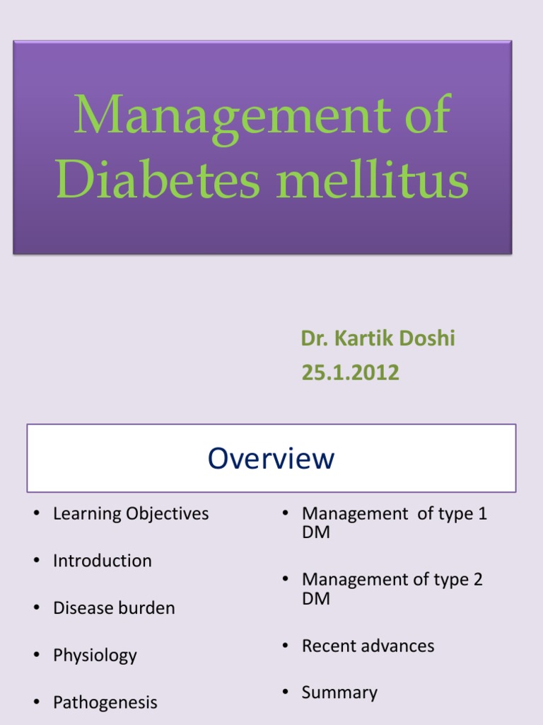Diabetes Management: Type 1 & Type 2 Guide | PDF | Diabetes Mellitus ...