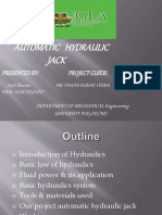 Automatic Hydraulic Jack: Presented By: Project Guide