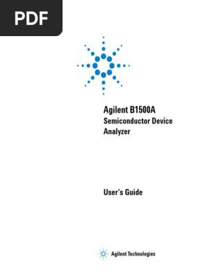 確認 Keysight B1500 Users Guide | PDF | Computer File | Computing