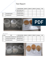 Microbial Limit Test Report: Sr. No Test Specifications Result 1 Result 2 Result 3 Average RSD