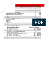 Bill For Supervion of Warehouse Construction