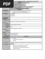 Lesson Plan Mapeh 8 MUSIC 1