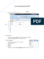 How To Open Microsoft Excel 2007