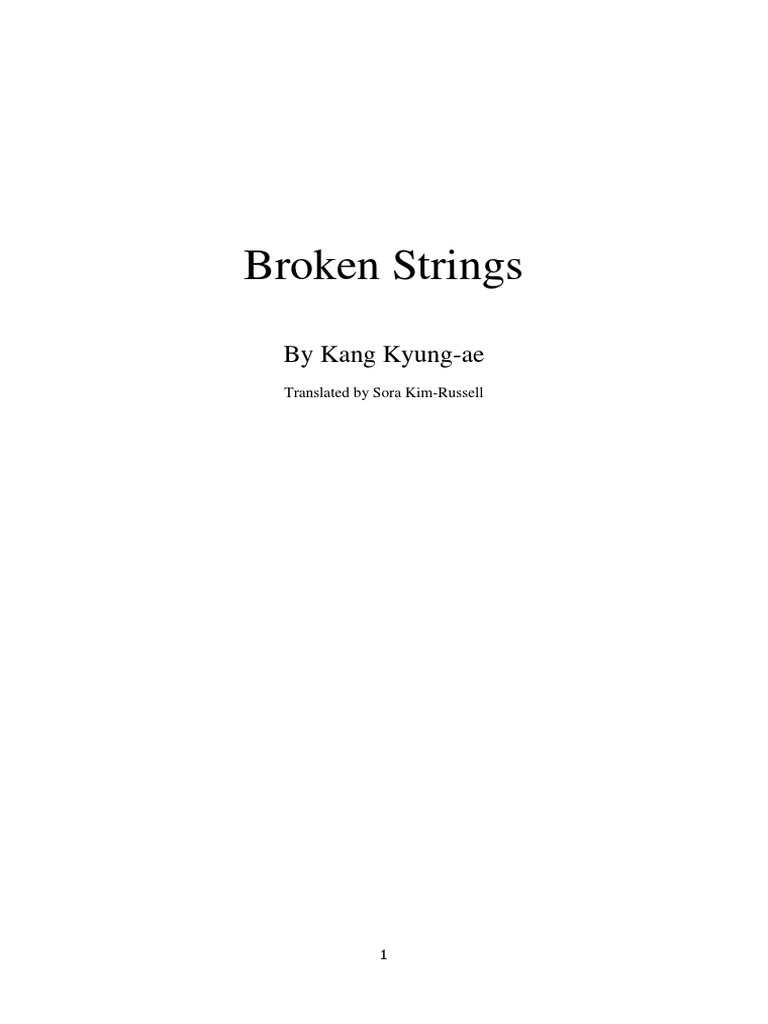Broken Strings by Kang KyungAe PDF Nature