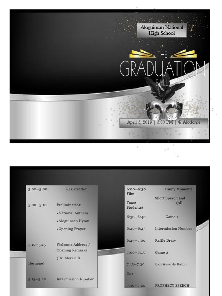 Graduation Ball Program Flow | PDF
