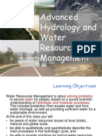 Advanced Hydrology and Water Resources Management