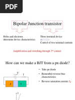 Bipolar Junction Transistor: Amplification and Switching Through 3 Contact