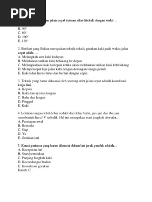 Soal Atletik
