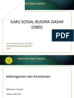 Ilmu Sosial Budaya Dasar (ISBD) : Universitas Negeri Jakarta