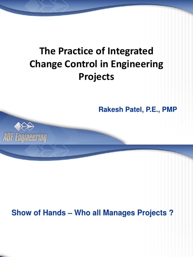 Integrated Change Control in Manu PDF | PDF | Project Management ...