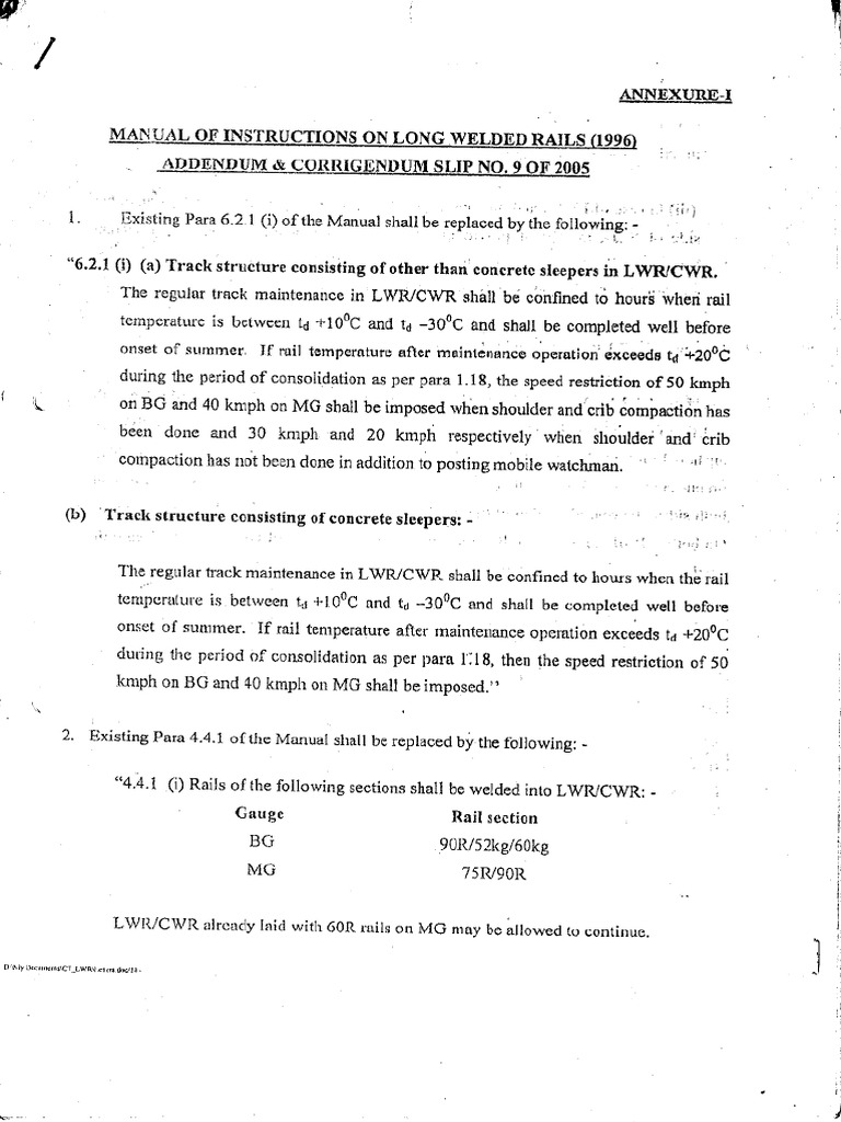 LWR Correction Slip PDF