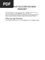 Manobo | PDF