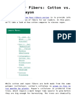 Cotton Vs Viscose Rayon PDF