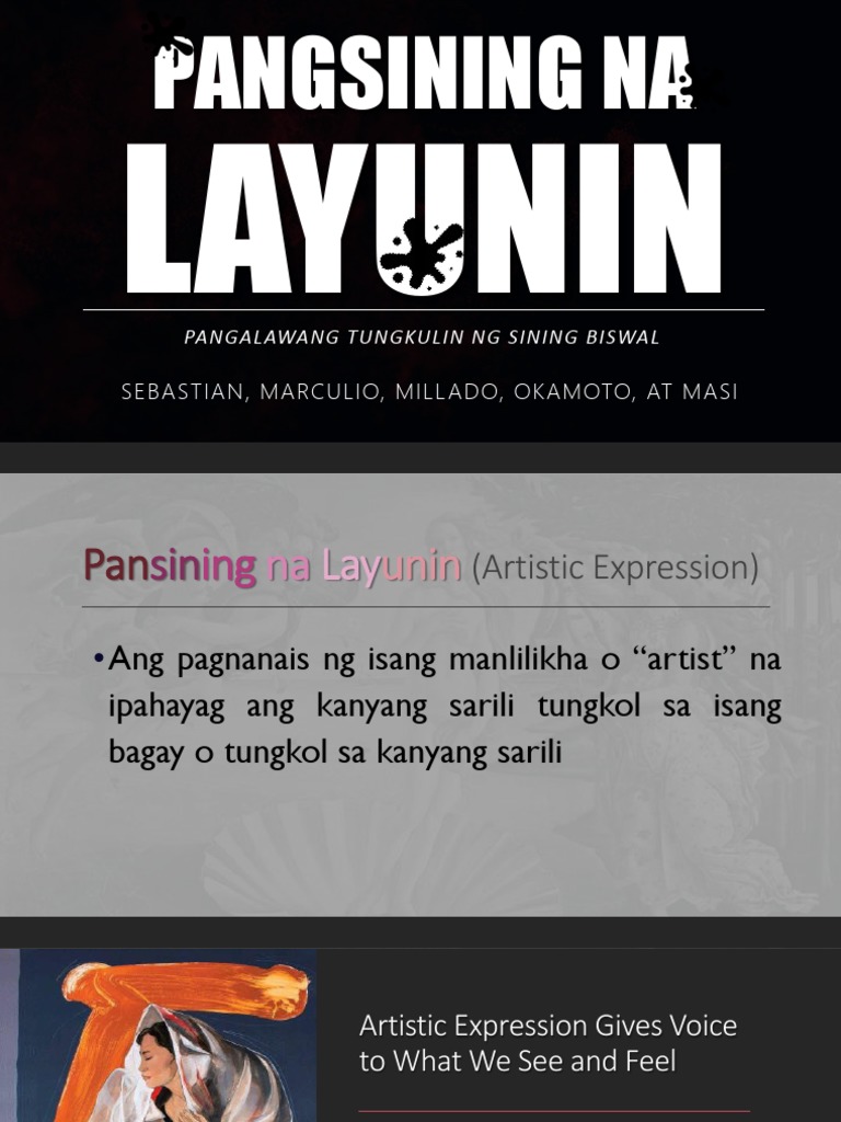 Pangsining Na Layunin | PDF | Art Media | Plastic Arts