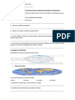 Cuestionario de Repaso Para La Prueba de Historia y Geografía