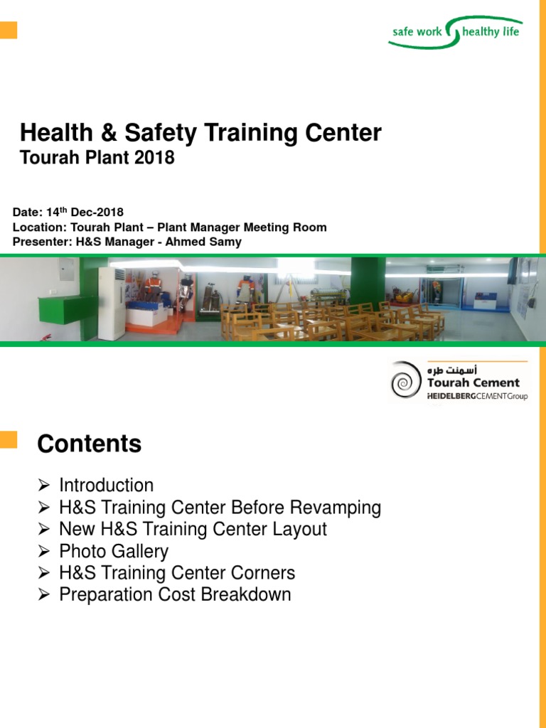 Tourah Plant H&S Training Center Overview | PDF | Safety