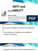 Chapter 4 Validity and Reliability