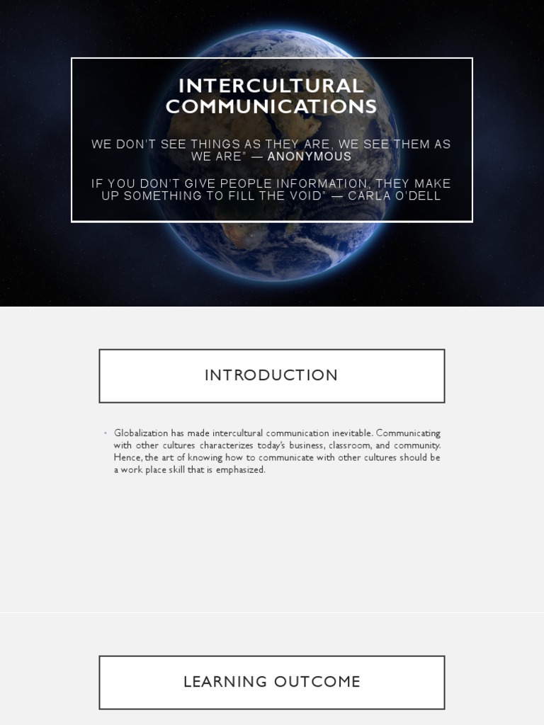 Understanding Intercultural Communication | PDF | Cross Cultural ...