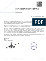 Advertencia Asesoramiento Notarial: Bankinter, S.A. P.P. Carlos A. Marchan Burriel