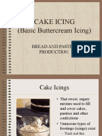 Cake Icing (Basic Buttercream Icing) : Bread and Pastry Production