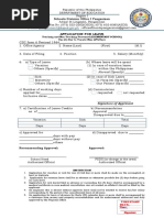 Form 6 - Application For Leave