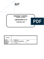 Laboratorio N°7 Control PID