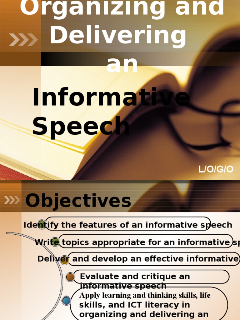 Organizing Informative Speeches | PDF | Causality | Cognition