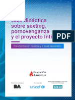 Guía Didáctica Sobre Sexting Pornovenganza y El Proyecto Íntimos