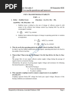 Ec6304-Electronic Circuits - I Iii Semester Ece Two Marks Questions and Answers