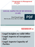 Legal Aspects of Business (LAB) : Prof. Parul Gupta