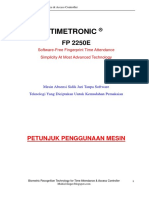 Petunjuk Penggunaan - TimeTronic 2250E (120709)