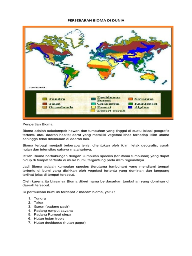 Persebaran Bioma Di Dunia Pdf