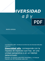 Diversidad Alfa, Beta y Gamma