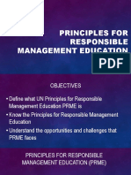Principles For Responsible Management Education (Prme