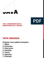 TM-2 Pengenalan Java (Lanjutan 2)