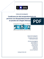 Estudio Condiciones de Vida Personas Con Discapacidad Privadas de Libertad PDF