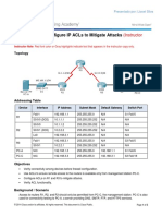 4.4.1.2 Packet Tracer - Configure IP ACLs To Mitigate Attacks - Instructor