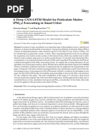 Sensors: A Deep CNN-LSTM Model For Particulate Matter (PM) Forecasting in Smart Cities