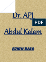 Dr. Apj Abdul Kalam: Birth Date