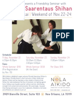 Miranda Saarentaus Shihan Friendship Seminar at NOLA Aikido November 2019