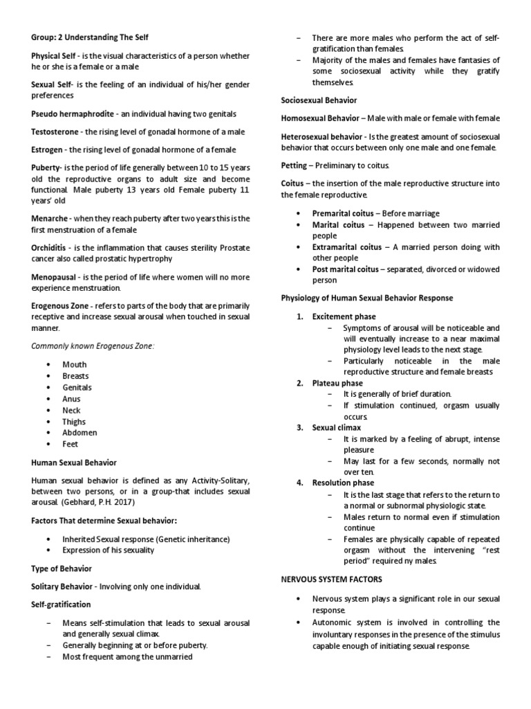 Understanding The Self Report | PDF | Sexually Transmitted Infection ...