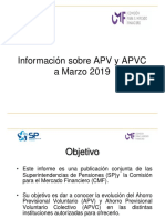Información Sobre APV y APVC A Marzo 2019