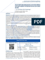 A Comparative Study Between Ergonomic Advices Versus Ergonomic Plus Physiotherapy Intervention in Low Back Pain Among Farmers