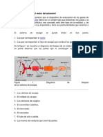 Sistema de Escape Del Motor Del Automóvil