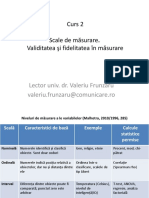 Curs 2. Scale de masurare. Validitatea si fidelitateaiîn masurare.ppt