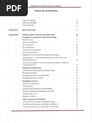 12345様 Ecological Profile 2018 of Antipolo City | PDF | Nature