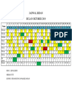 Jadwal Bidan Oktober
