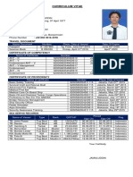 Curriculum Vitae: Name Document Number Place, Date of Issued Date of Expire